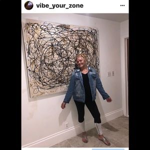 Huge hand painted canvas